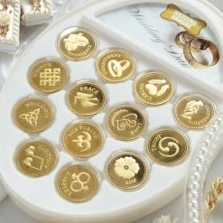 Arrhaes & Unity Coins Arrhae The Wedding Library Wedding Arrhae Coins (Gold)