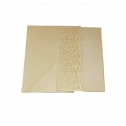 The Wedding Library Wedding Blank Invitation LaserCut Swirl Holder 20's Reception Special Add-Ons