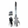 The Wedding Library Cake Cutter & Cake Server Set Bride And Groom Ribbon Design Cake Cutting