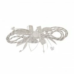 The Wedding Library Cords Cord Rosette (White/Silver)