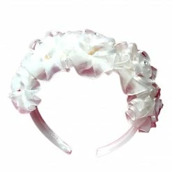 The Wedding Library Flower Girls And Bearers Accessories Flower Girl Headband Premium (White)