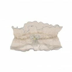 The Wedding Library Wedding Garter Filipiniana (White With Blue)