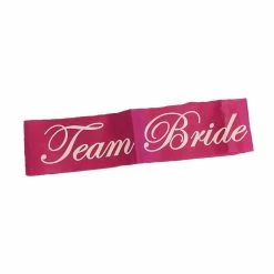 The Wedding Library Bridal Shower Accessories Bachelorette Sash Team Bride (Pink)