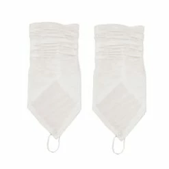 The Wedding Library Bridal Gloves Gloves S Spandex Fingerless With Design Plain 1 (White)