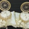 The Wedding Library Pillow Set Native For RingS (Ecru/Gold) Pillows & Pillow Sets
