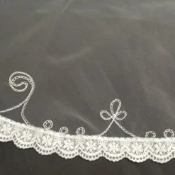 The Wedding Library Bridal Veil Filipiniana Round (White)