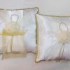 The Wedding Library Pillows & Pillow Sets Pillow Set Lovely Rose Design (Ecru) I Wedding Pillow