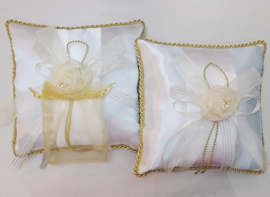 The Wedding Library Pillows & Pillow Sets Pillow Set Lovely Rose Design (Ecru) I Wedding Pillow 1 The Wedding Library Pillows & Pillow Sets Pillow Set Lovely Rose Design (Ecru) I Wedding Pillow