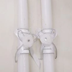 The Wedding Library Secondary Candle Set Lovely Rose White Secondary Sponsor Candles