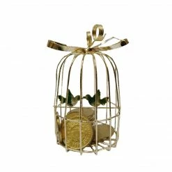 The Wedding Library Arrhae Medium Cage (Gold)