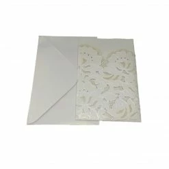 The Wedding Library Wedding Invitation Holder Laser Cut Flower Design 20's Reception Special Add-Ons