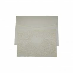 The Wedding Library Reception Special Add-Ons Wedding Invitation Blank Laser Cut Heart Design 30's