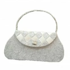 The Wedding Library Money Bags, Money Boxes, & Money Wells Money Bag02 (White With Silver)