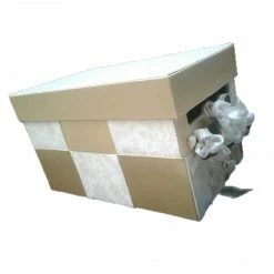 The Wedding Library Money Bags, Money Boxes, & Money Wells Money Box01 Gold (Ecru With Gold)