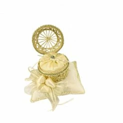 The Wedding Library Pillow Native White For Ring