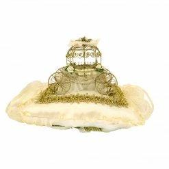 The Wedding Library Pillow Single Princess Carriage (Ecru Gold)