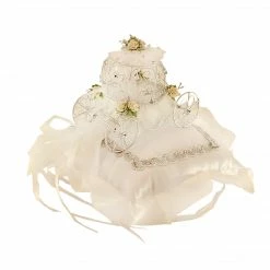 The Wedding Library Pillow Single Princess Carriage (White Silver) Pillows & Pillow Sets