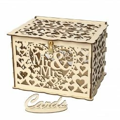 The Wedding Library Money Bags, Money Boxes, & Money Wells Money Box Rustic Mr & Mrs Hearts