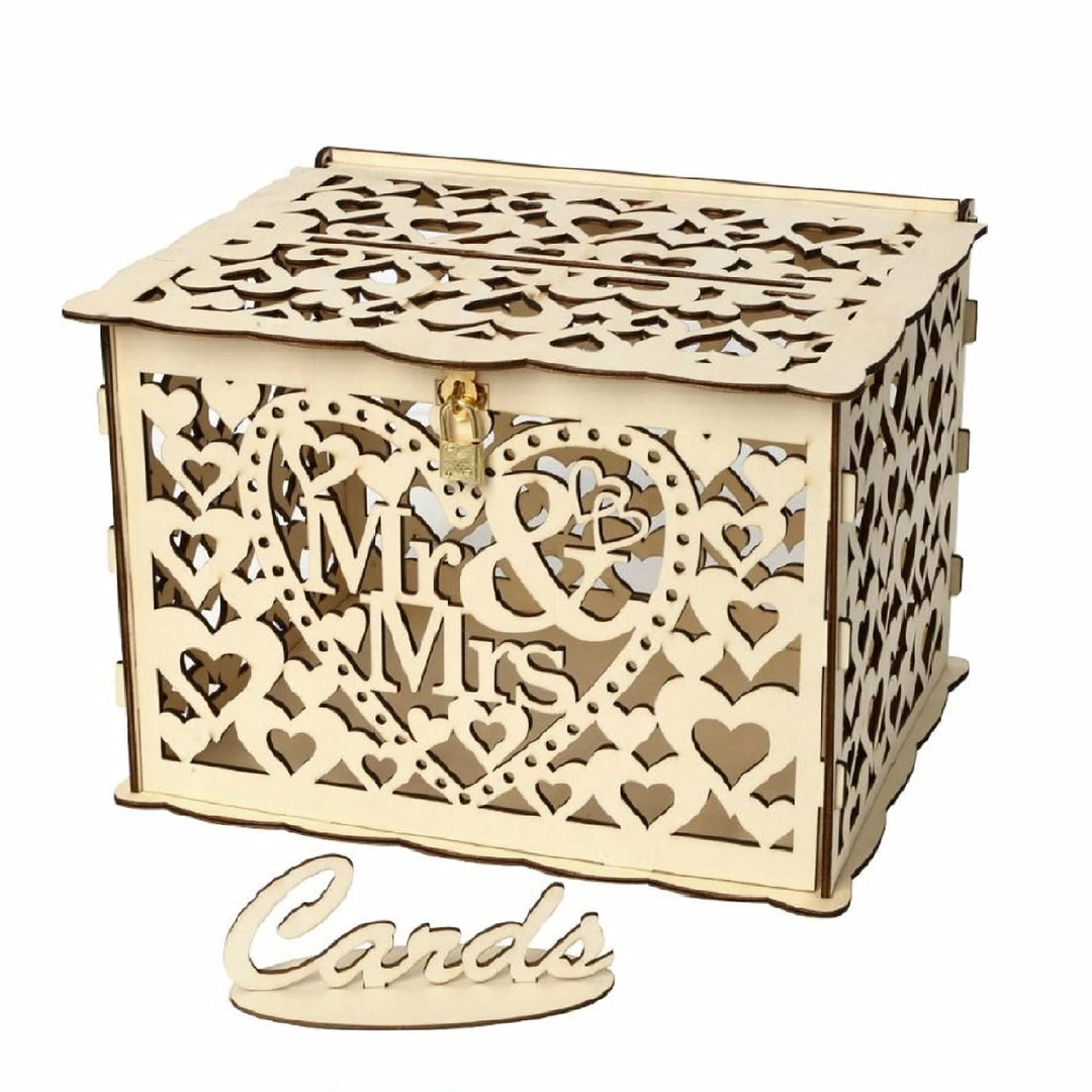 The Wedding Library Money Bags, Money Boxes, & Money Wells Money Box Rustic Mr & Mrs Hearts 1 The Wedding Library Money Bags, Money Boxes, & Money Wells Money Box Rustic Mr & Mrs Hearts