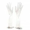 The Wedding Library Gloves M Spandex Fingerless With Design Plain 2 (White)
