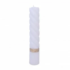 The Wedding Library Unity Candle Spiral Metallic Line (Gold)