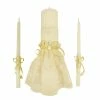 The Wedding Library Unity Candle Set Lace (Ecru)