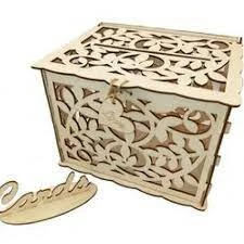 The Wedding Library Money Box Rustic Love Leaves